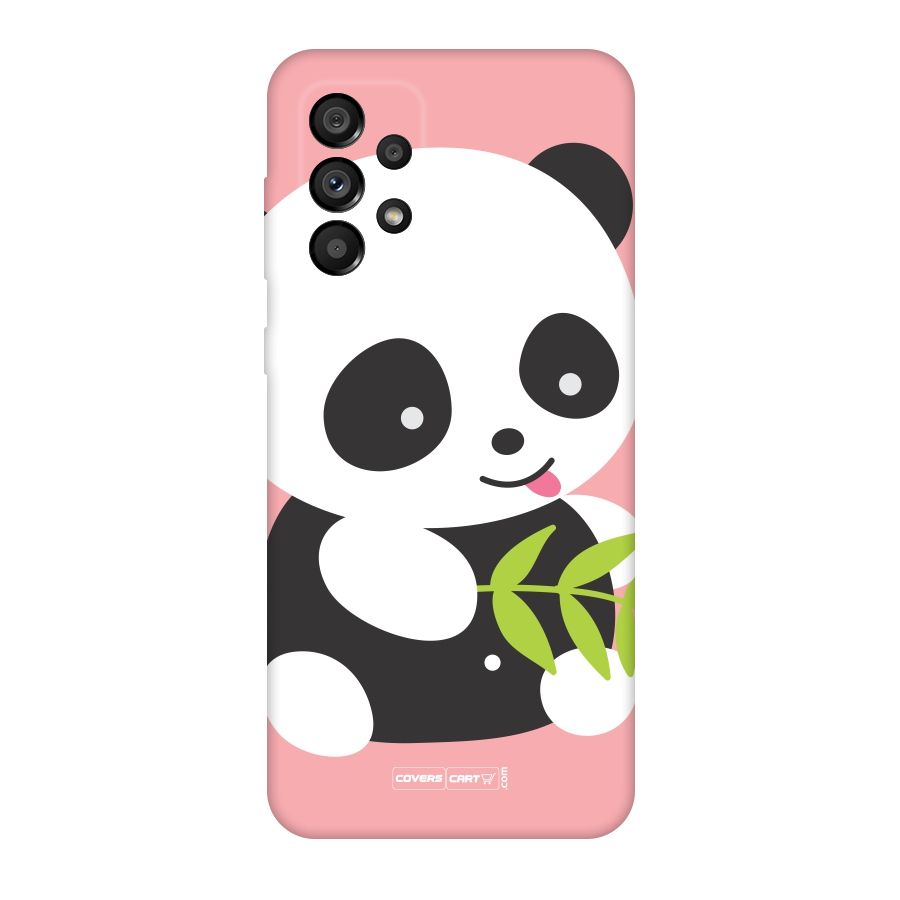 Cute Panda Pink Original Polycarbonate Back Case for Galaxy A73 5G
