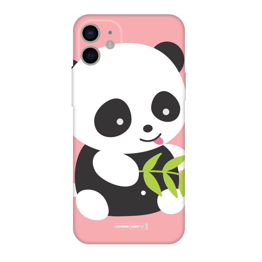 Cute Panda Pink Original Polycarbonate Back Case for iPhone 11