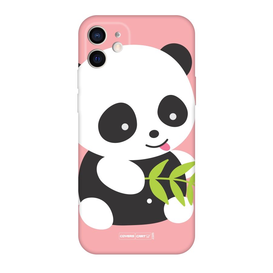 Cute Panda Pink Original Polycarbonate Back Case for iPhone 12