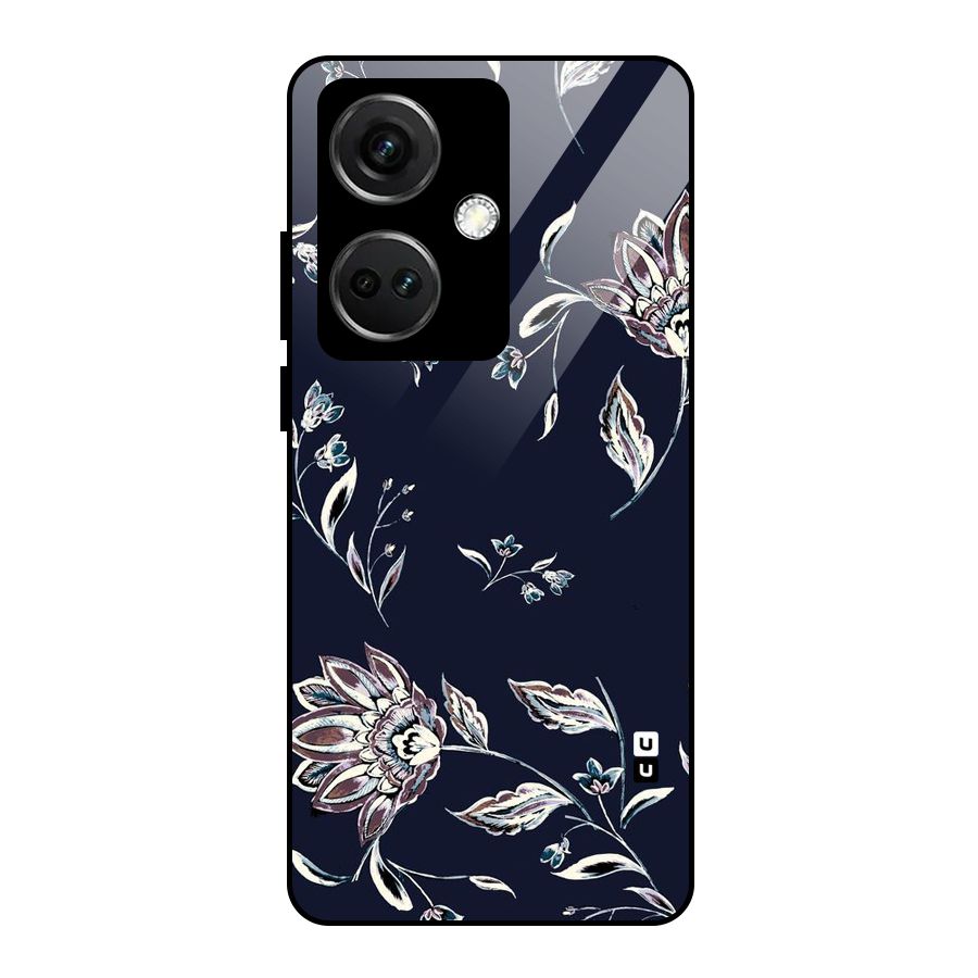 Cute Petals Glass Back Case for OnePlus Nord CE 3 5G