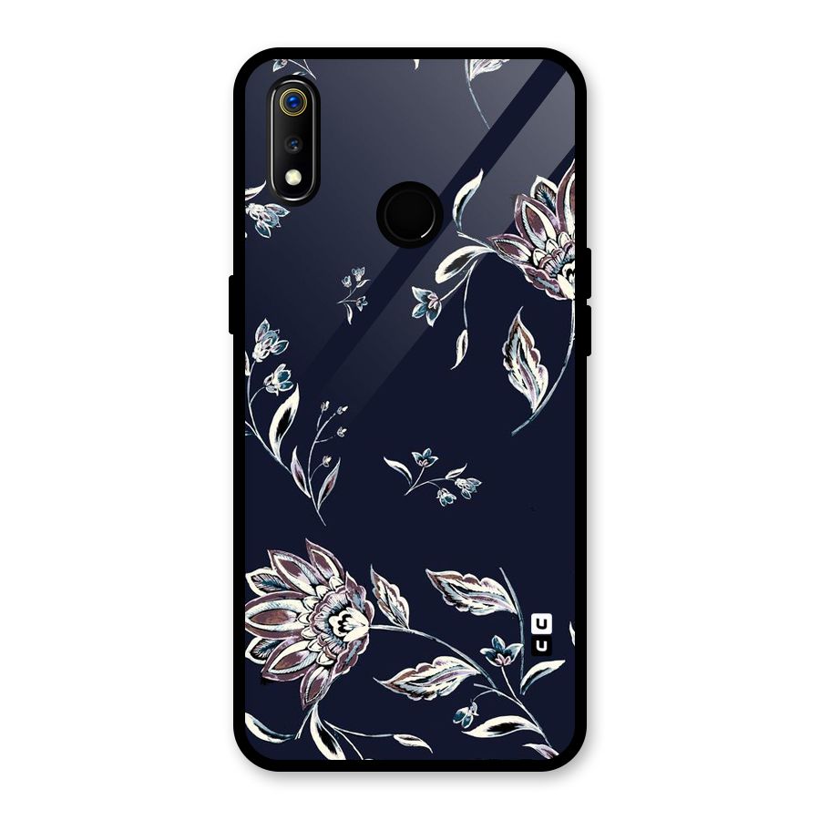 Cute Petals Glass Back Case for Realme 3i