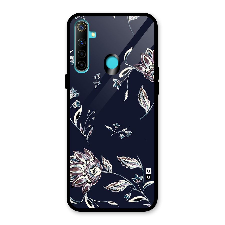 Cute Petals Glass Back Case for Realme 5i