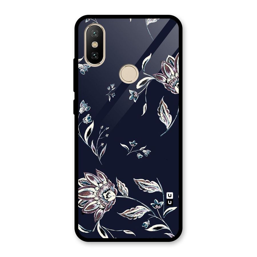 Cute Petals Glass Back Case for Redmi A2