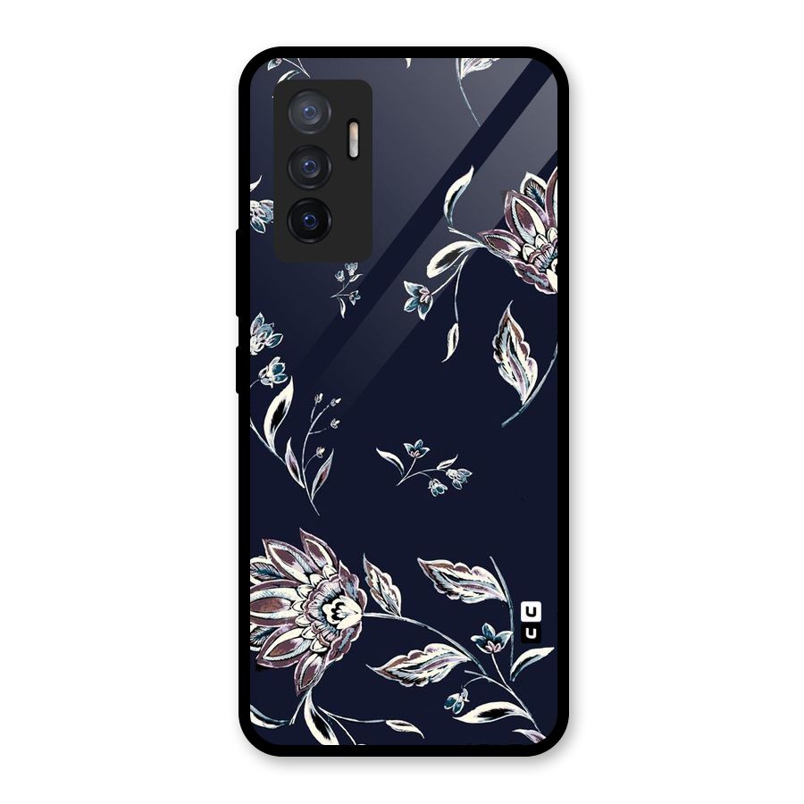 Cute Petals Glass Back Case for Vivo V23e