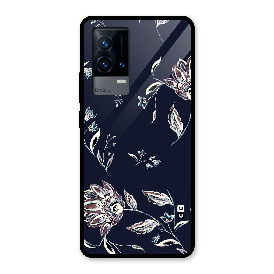 Cute Petals Glass Back Case for iQOO 9 5G