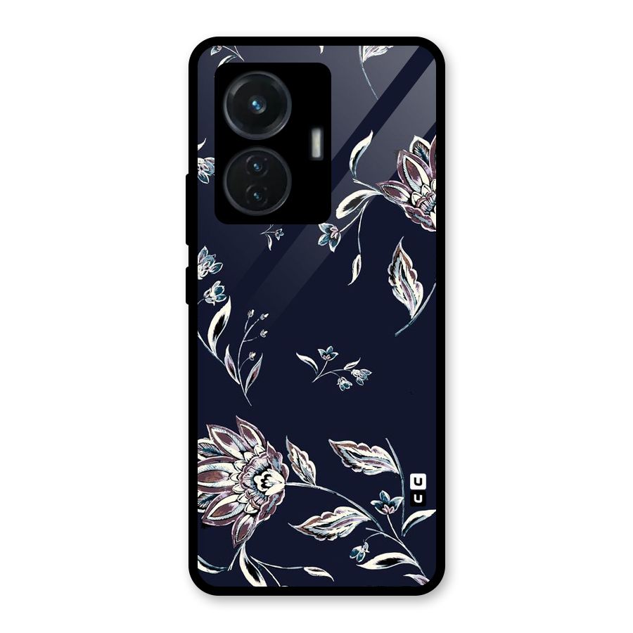 Cute Petals Glass Back Case for iQOO Z6 44W