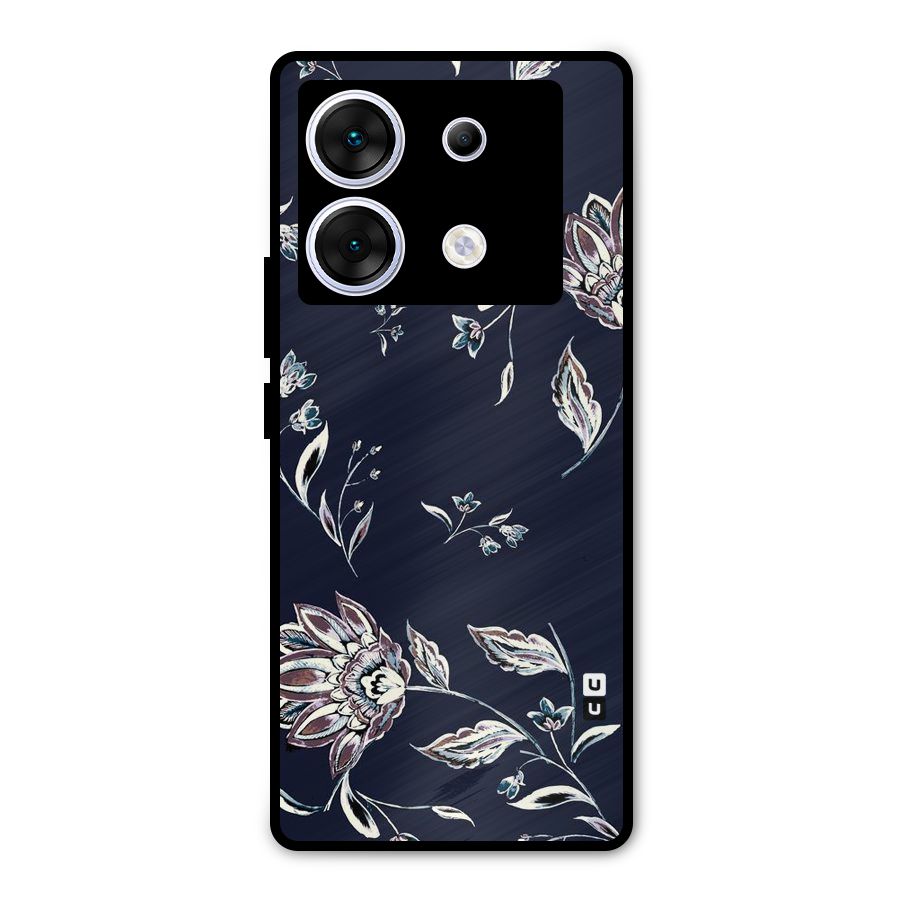 Cute Petals Metal Back Case for Infinix Zero 30 5G