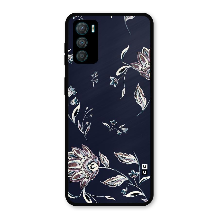 Cute Petals Metal Back Case for Moto G42