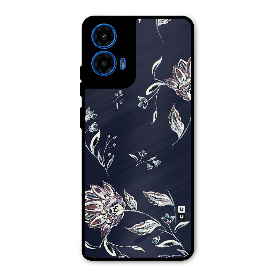 Cute Petals Metal Back Case for Moto G45