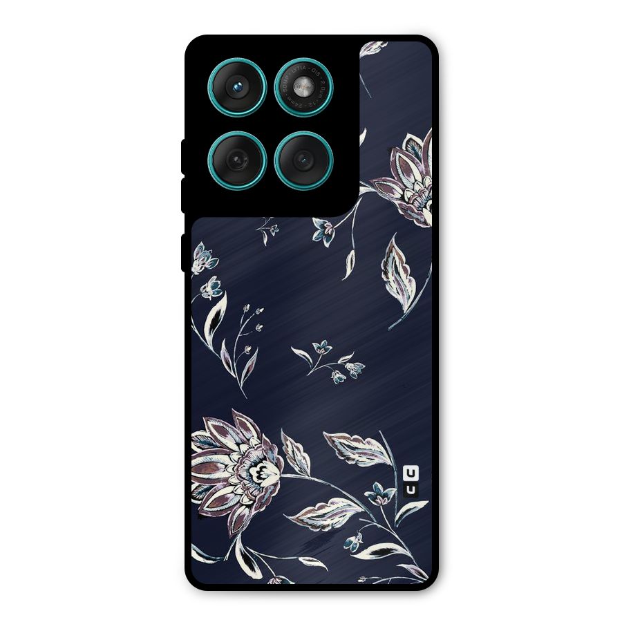 Cute Petals Metal Back Case for Motorola Edge 60 Fusion