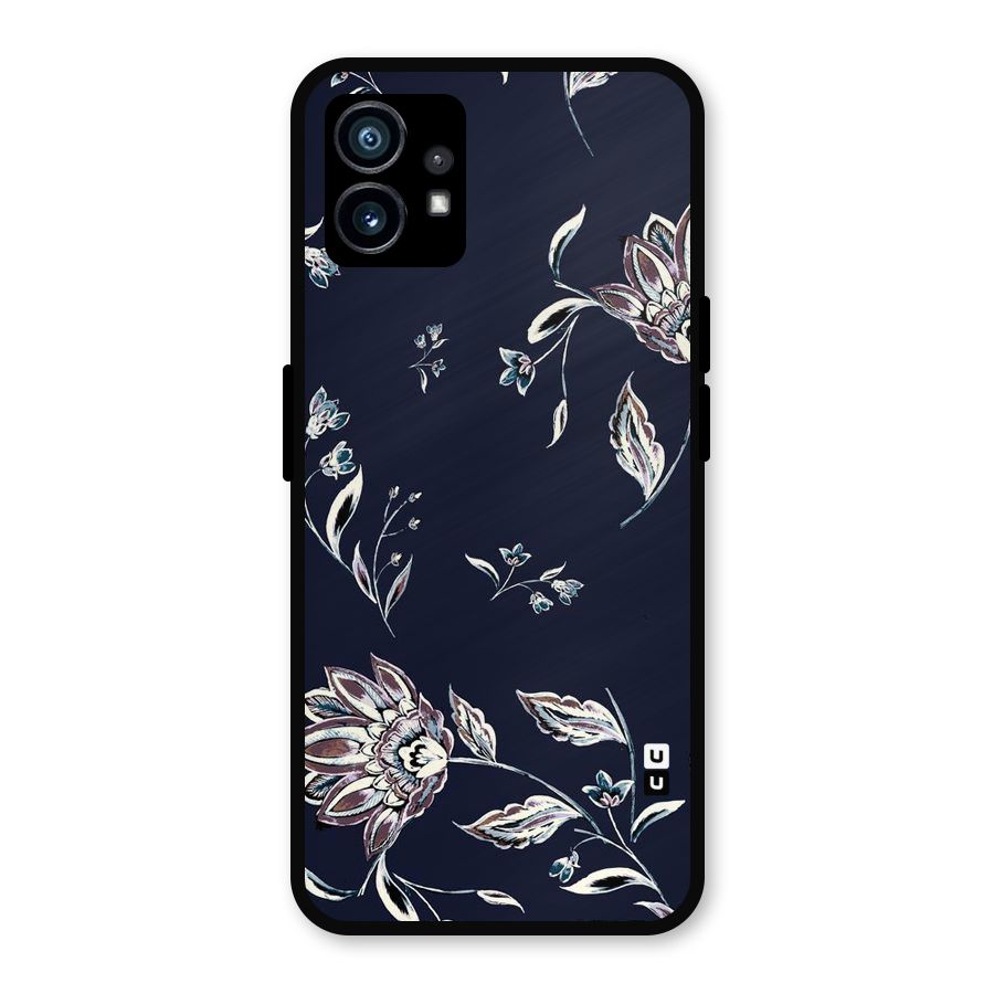 Cute Petals Metal Back Case for Nothing Phone 1
