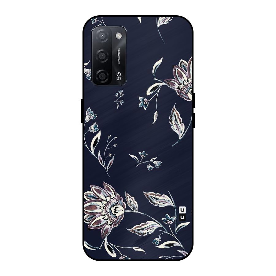 Cute Petals Metal Back Case for Oppo A53s 5G