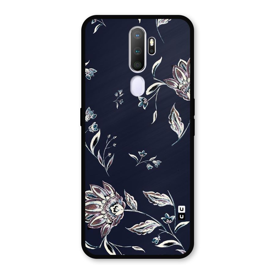 Cute Petals Metal Back Case for Oppo A5 (2020)