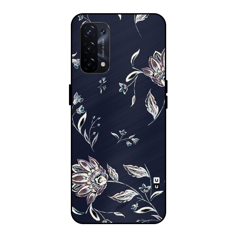 Cute Petals Metal Back Case for Oppo A74 5G
