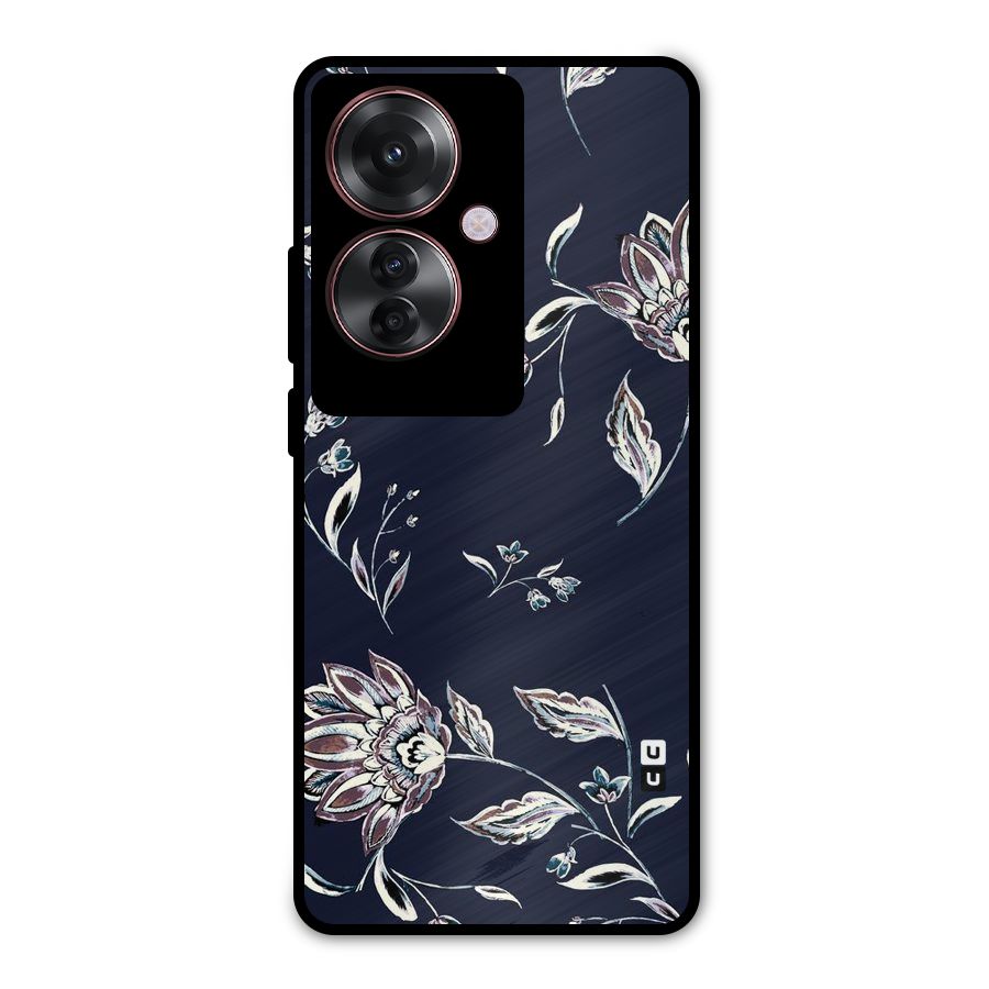 Cute Petals Metal Back Case for Oppo F25 Pro