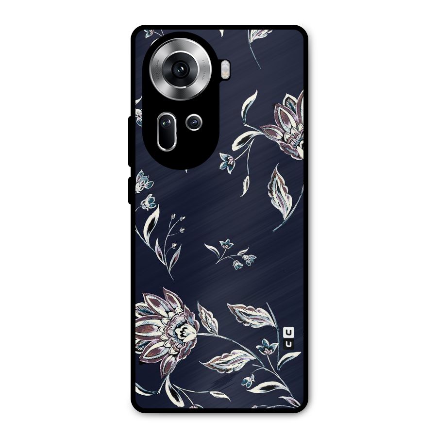 Cute Petals Metal Back Case for Oppo Reno11 5G