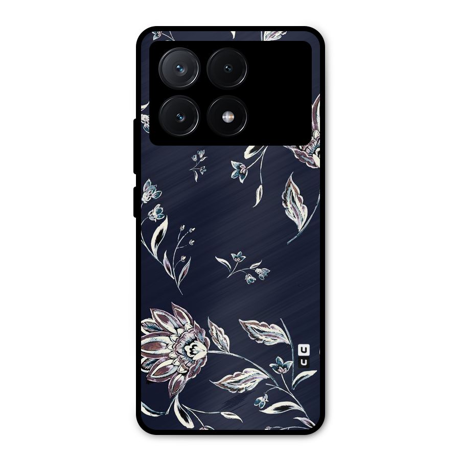 Cute Petals Metal Back Case for Poco X6 Pro