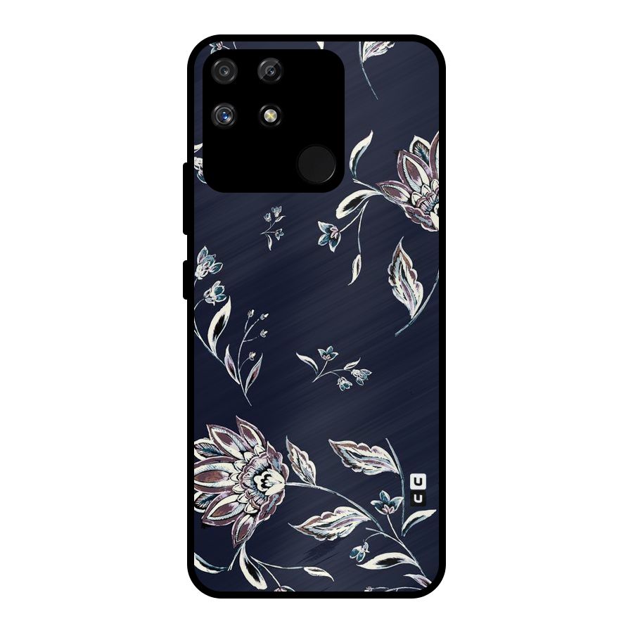 Cute Petals Metal Back Case for Realme Narzo 50A
