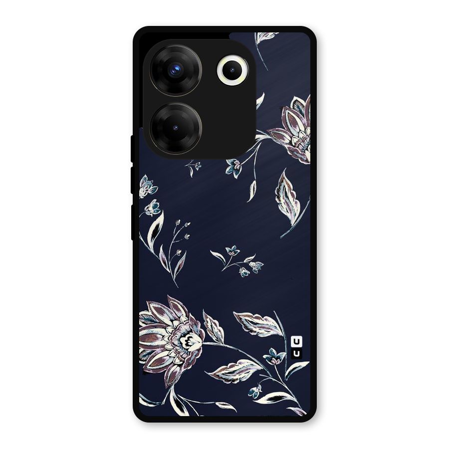 Cute Petals Metal Back Case for Tecno Camon 20 Pro