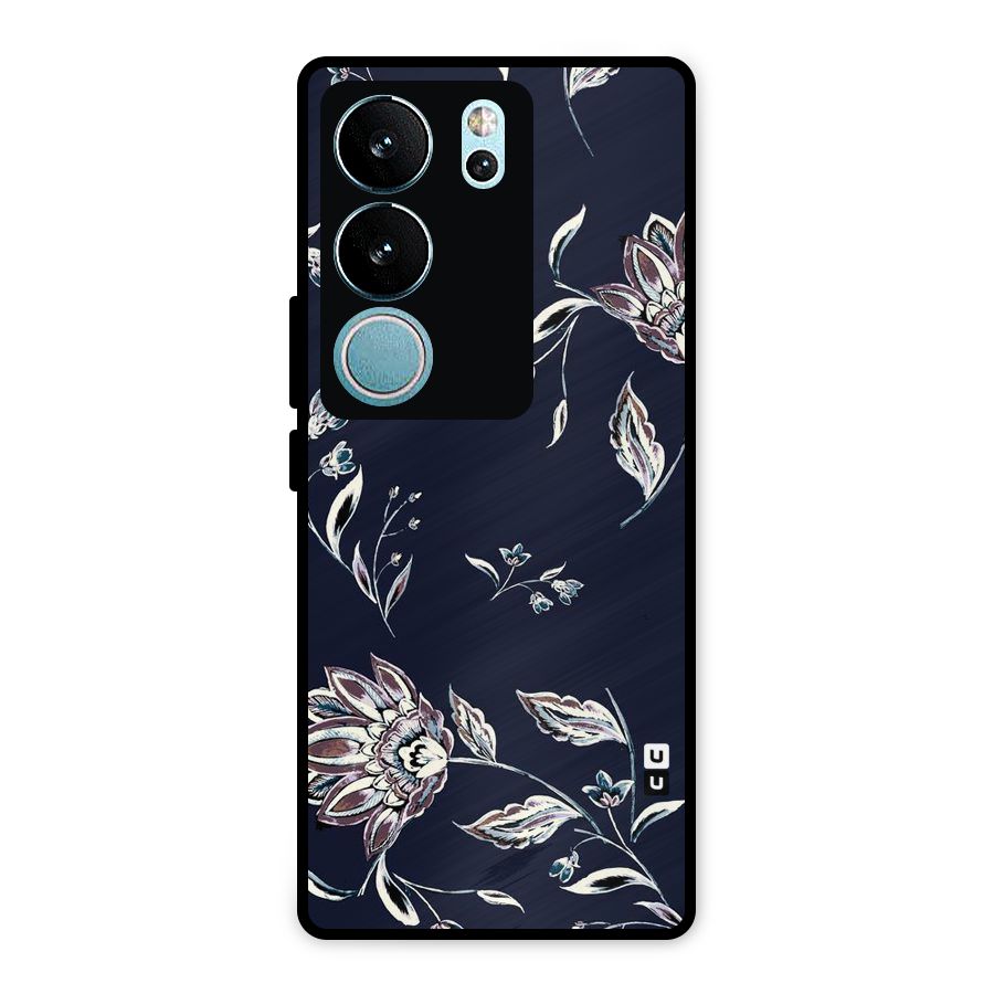 Cute Petals Metal Back Case for Vivo V29 Pro