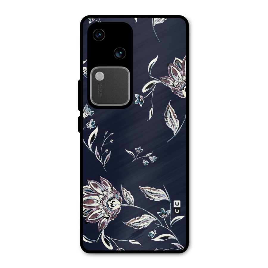 Cute Petals Metal Back Case for Vivo V30