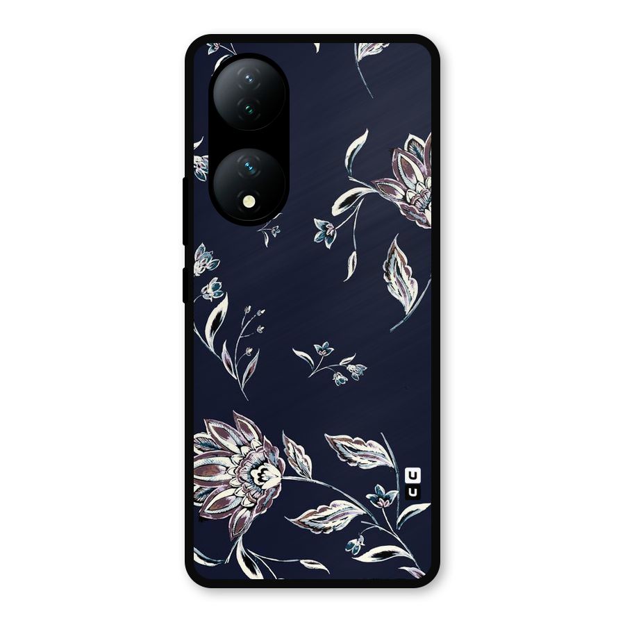 Cute Petals Metal Back Case for Vivo Y100a