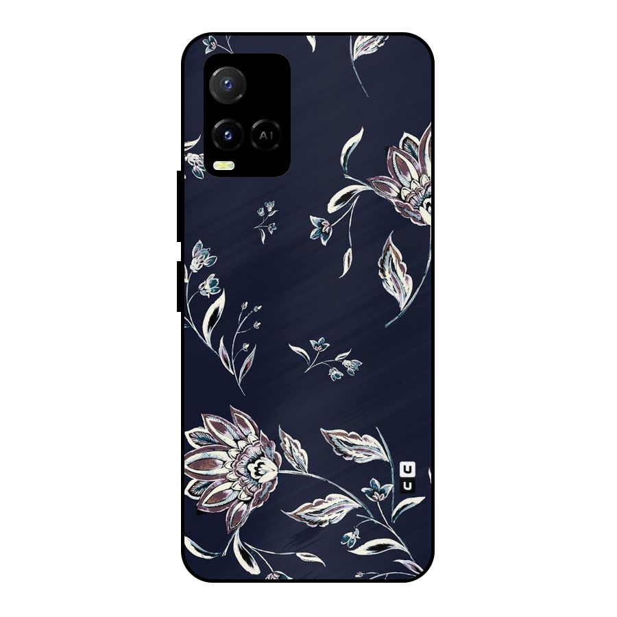 Cute Petals Metal Back Case for Vivo Y21A