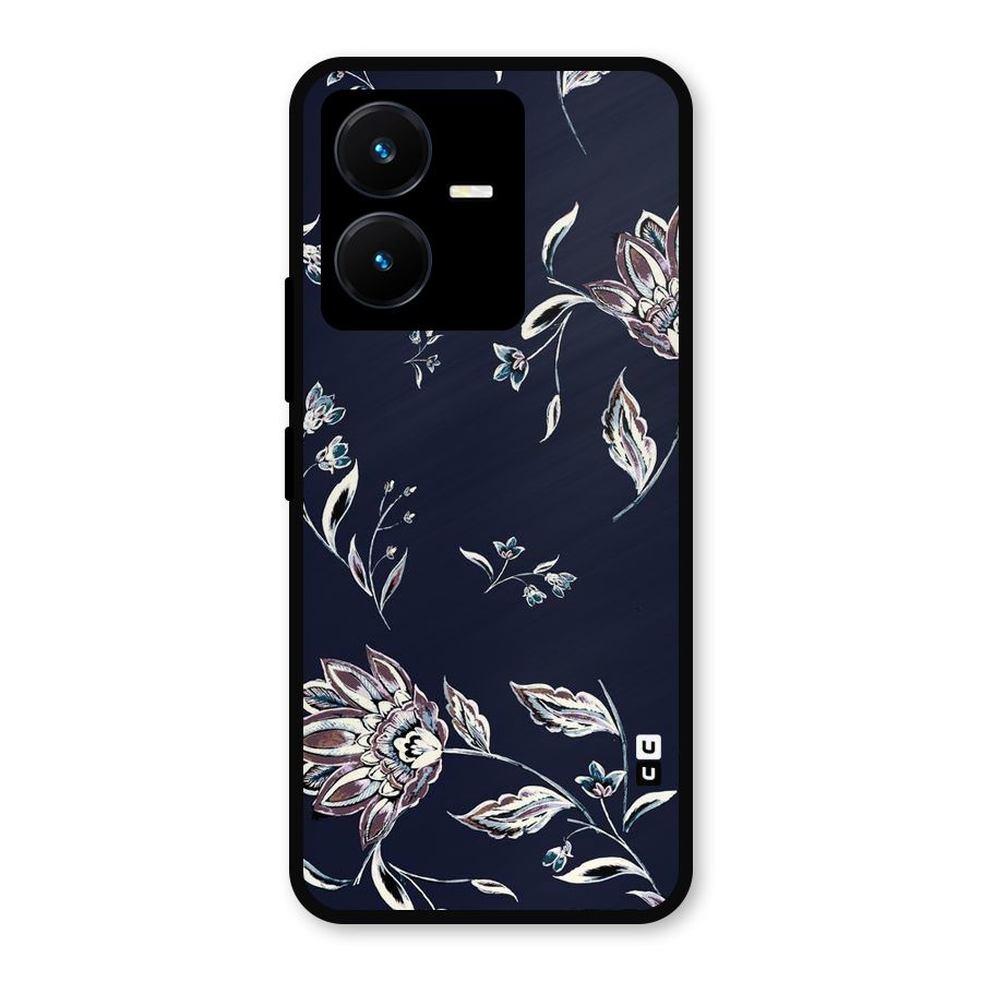Cute Petals Metal Back Case for Vivo Y22