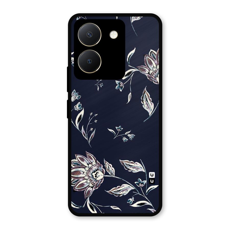 Cute Petals Metal Back Case for Vivo Y36