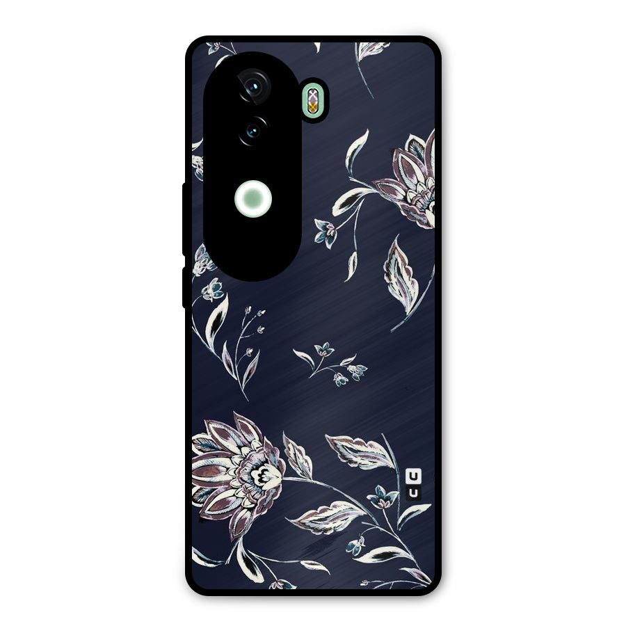 Cute Petals Metal Back Case for iQOO Z9s
