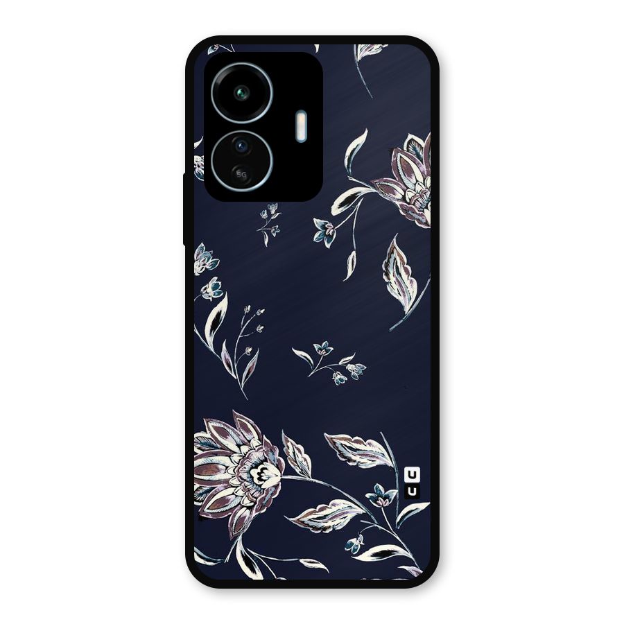 Cute Petals Metal Back Case for vivo iQOO Z6 Lite 5G