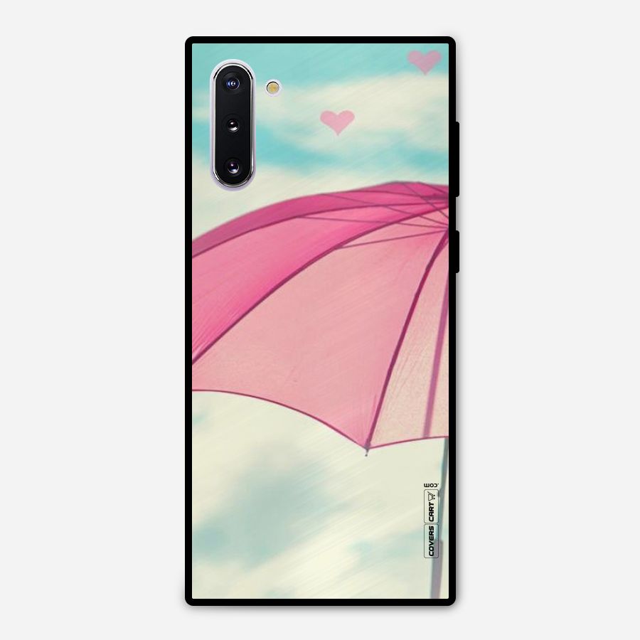 Cute Pink Umbrella Metal Back Case for Galaxy Note 10