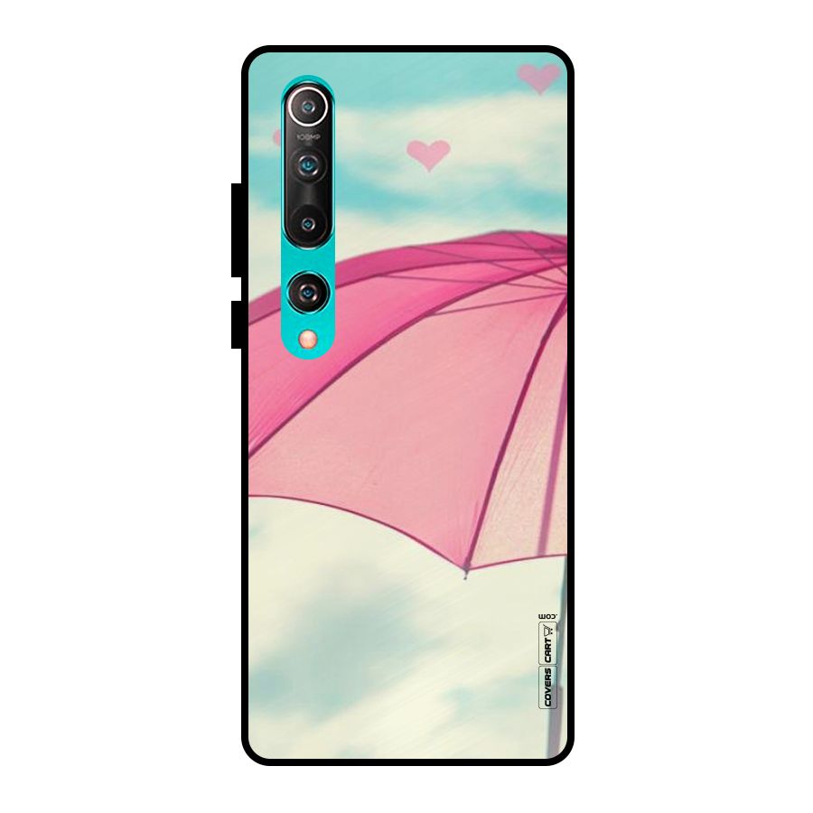 Cute Pink Umbrella Metal Back Case for Mi 10