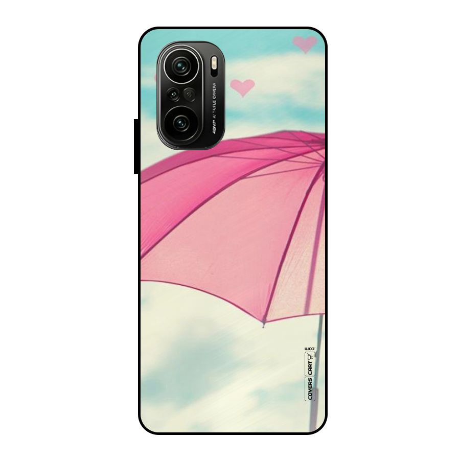 Cute Pink Umbrella Metal Back Case for Mi 11x
