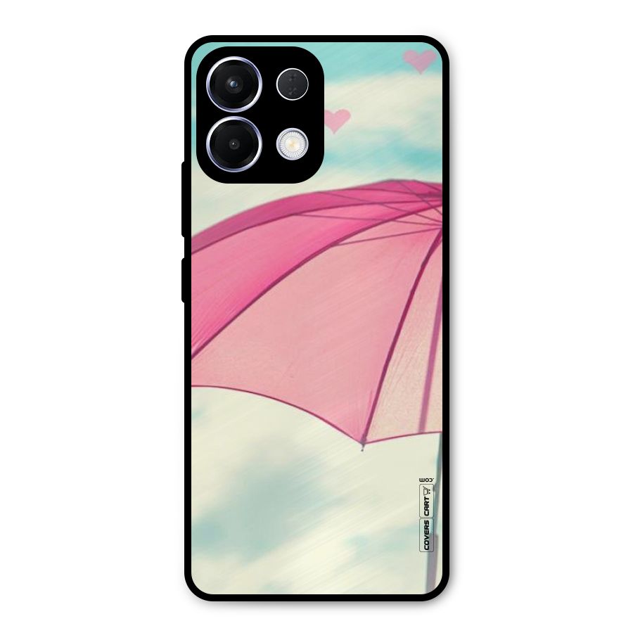 Cute Pink Umbrella Metal Back Case for Oppo K13