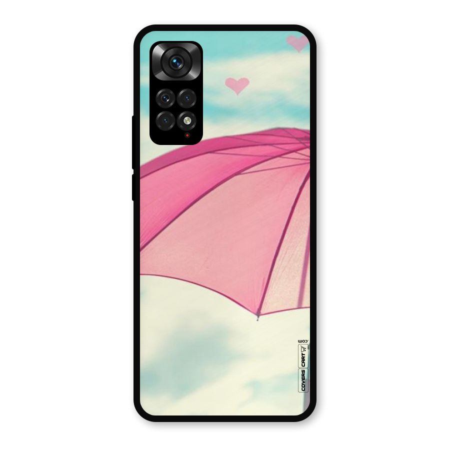 Cute Pink Umbrella Metal Back Case for Redmi Note 11s