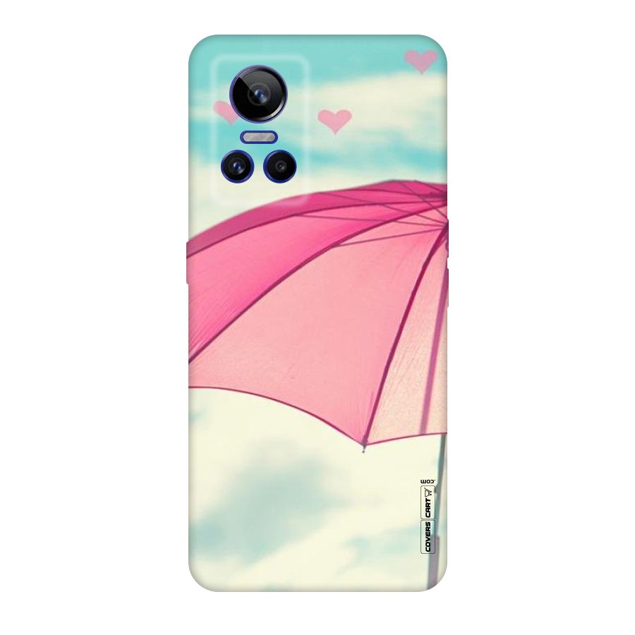 Cute Pink Umbrella Original Polycarbonate Back Case for Realme GT Neo 3