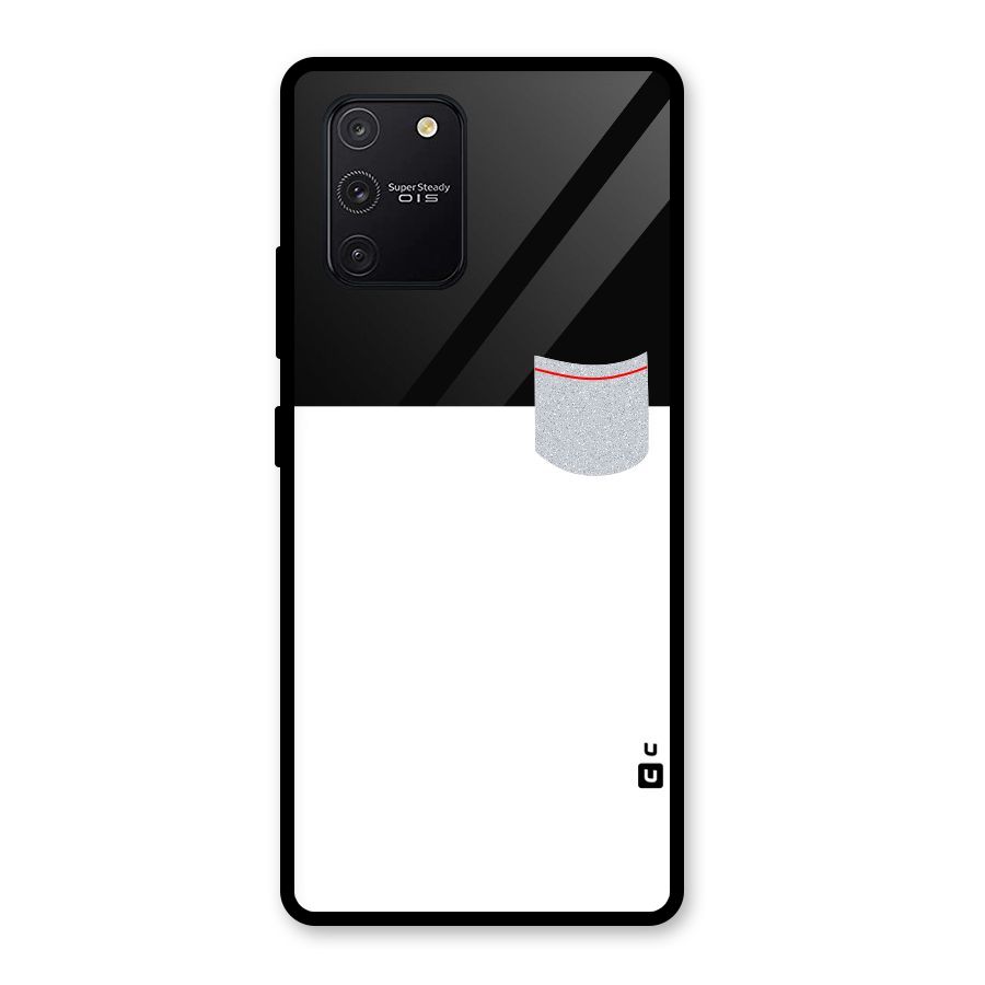 Cute Pocket Simple Glass Back Case for Galaxy S10 Lite