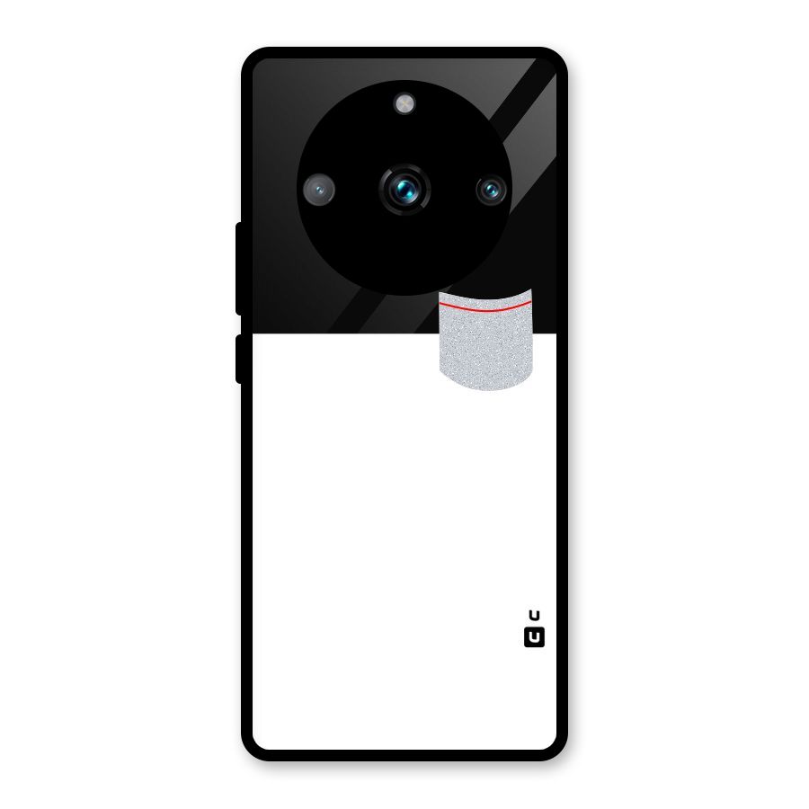 Cute Pocket Simple Glass Back Case for Realme Narzo 60 Pro