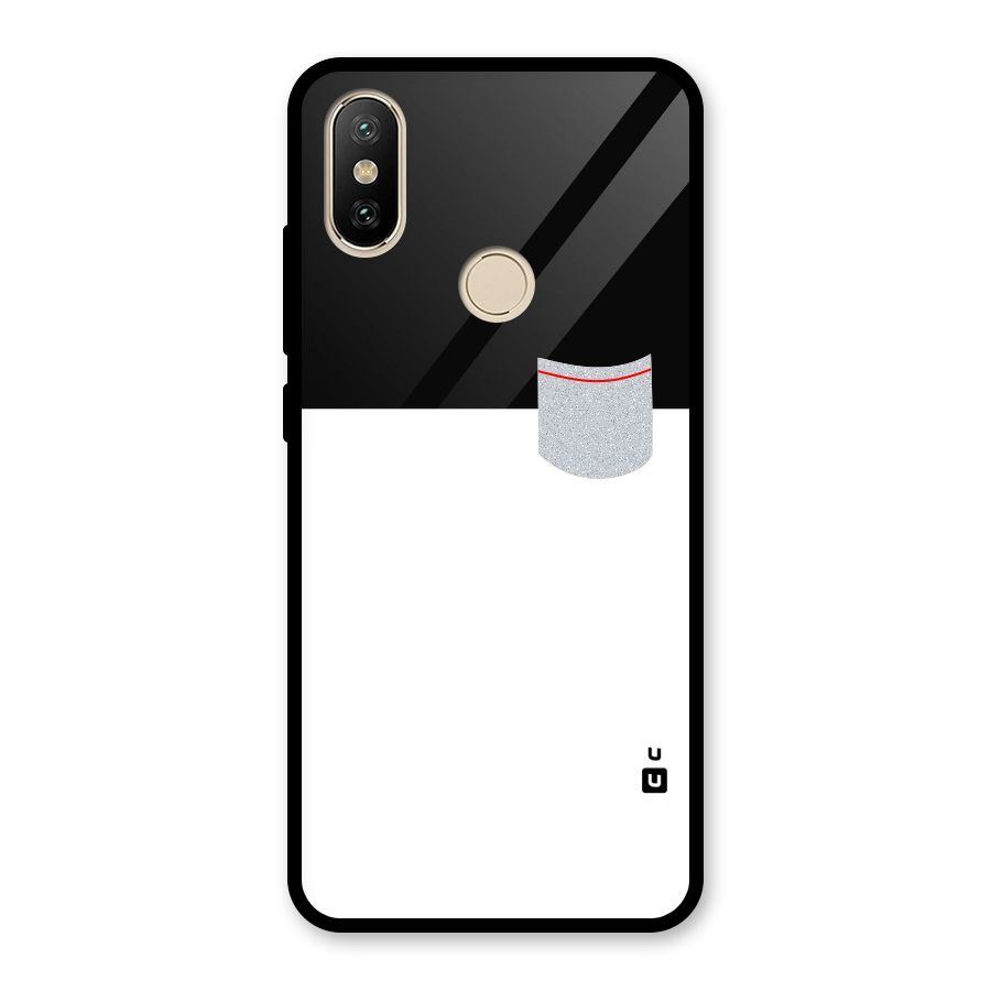 Cute Pocket Simple Glass Back Case for Redmi A2