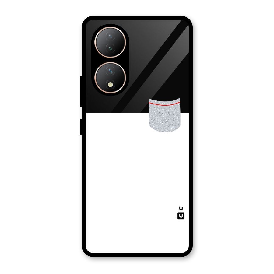 Cute Pocket Simple Glass Back Case for Vivo Y100A
