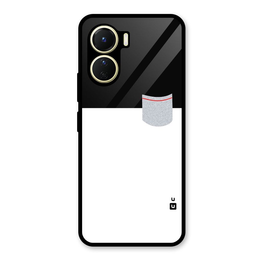 Cute Pocket Simple Glass Back Case for Vivo Y16