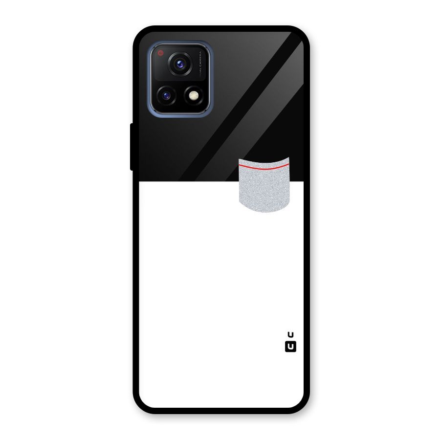Cute Pocket Simple Glass Back Case for Vivo Y72 5G