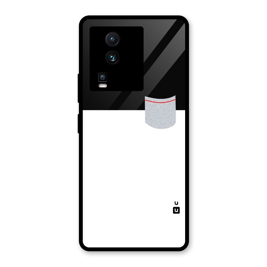 Cute Pocket Simple Glass Back Case for Vivo iQOO Neo 7