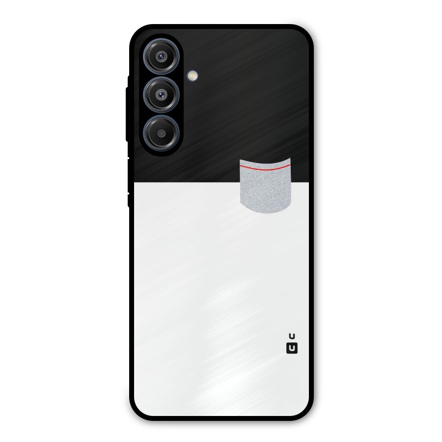 Cute Pocket Simple Metal Back Case for Galaxy A16 5G