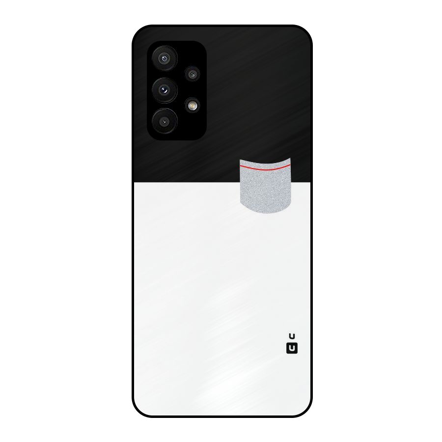 Cute Pocket Simple Metal Back Case for Galaxy A23