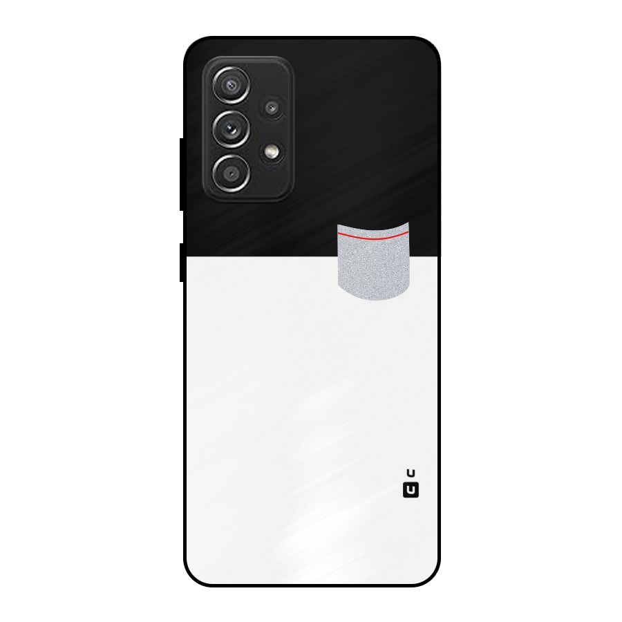Cute Pocket Simple Metal Back Case for Galaxy A52s 5G