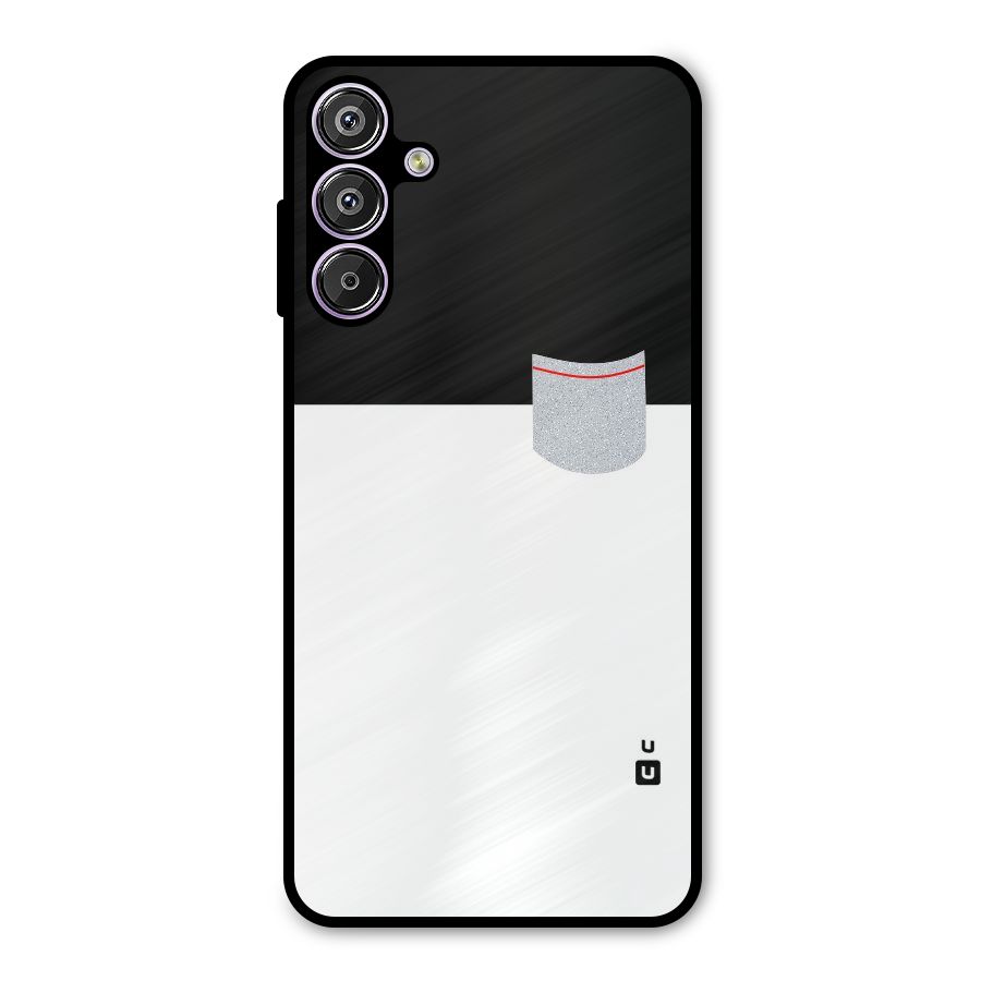 Cute Pocket Simple Metal Back Case for Galaxy F15
