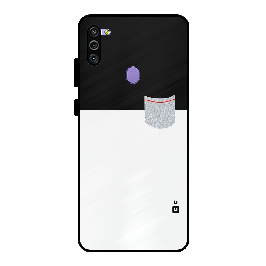 Cute Pocket Simple Metal Back Case for Galaxy M11