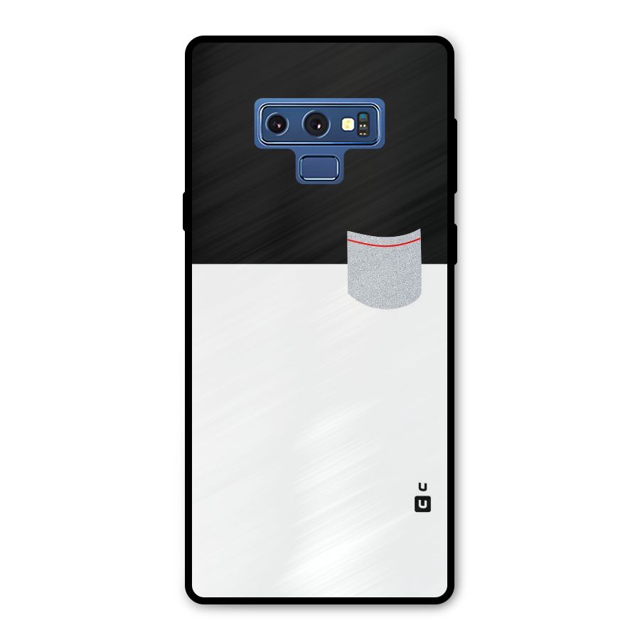 Cute Pocket Simple Metal Back Case for Galaxy Note 9